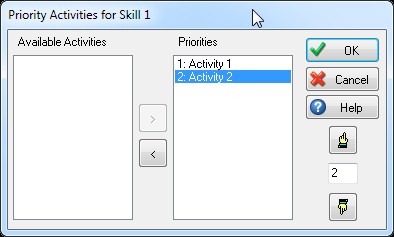 Priority Activities for Skill 1