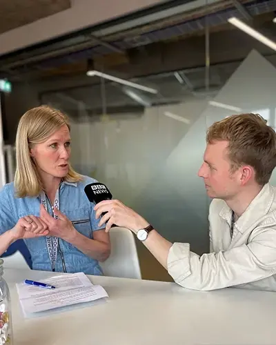 bbc tech life interviews Simul8 CEO