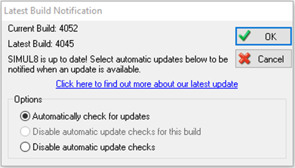 Latest build notification