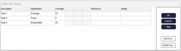 Multi-task Timing Dialog
