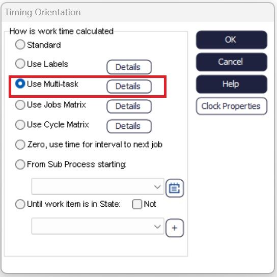 Timing Orientation Dialog