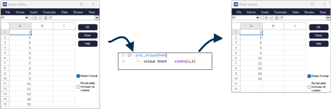 Unique Sheet VL Command - Example 2