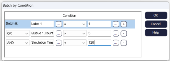 Routing In Use Batch By Condition Option Dialog Example 2