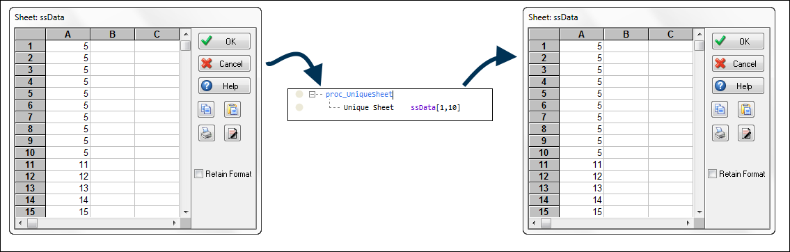 Unique Sheet VL Command - Example 1