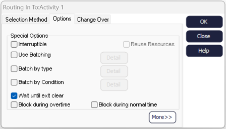 Routing In Wait Until Exit Clear Option Dialog Example