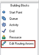 Simul8 edit routing arrows