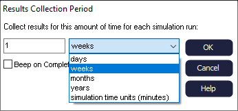 Simul8 Results Collection Period Simul8 Results Collection Period