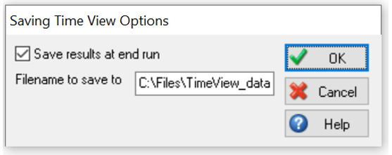 Simul8 Timeview Save Results on End Run Path