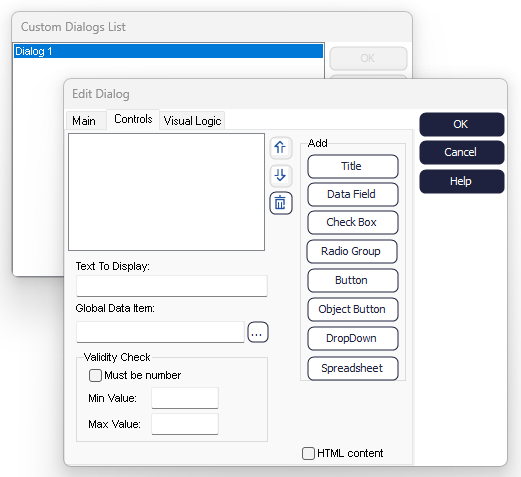 Dialogs