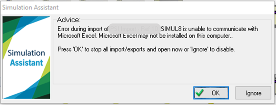 Simul8 Excel Comm type 1