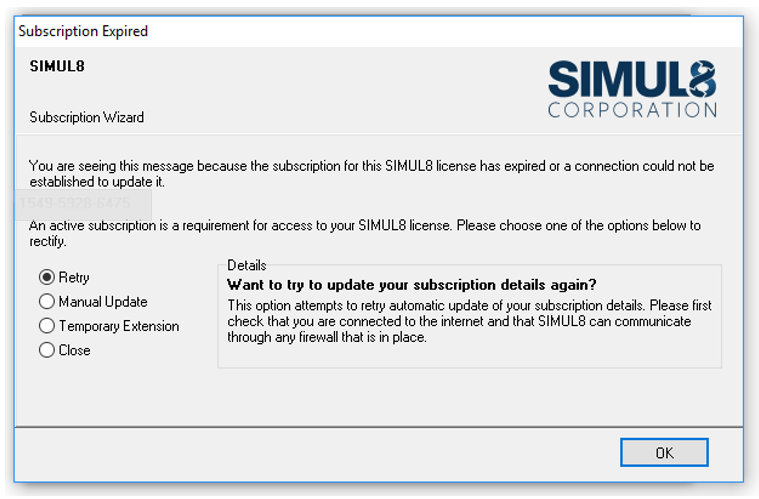 Simul subscription expired 1