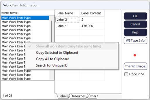 Simul8 Contents Dialog