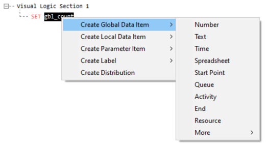 Simul8 VL create variables Simul8 VL create variables