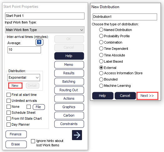 External Distribution Table Example External Distributions