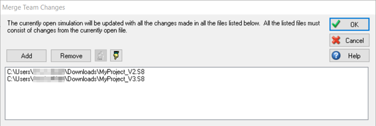 Simul8 Merge Team Changes