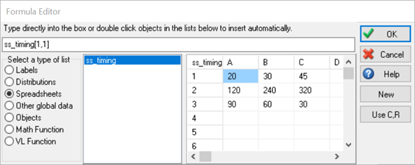 Simul8 Formula Editor