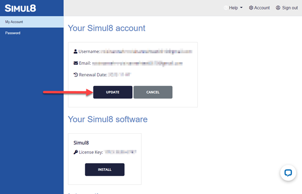 Simul8 Account Update