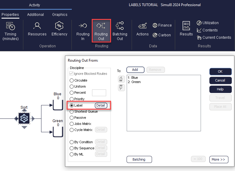 Simul8 Labels Tutorial