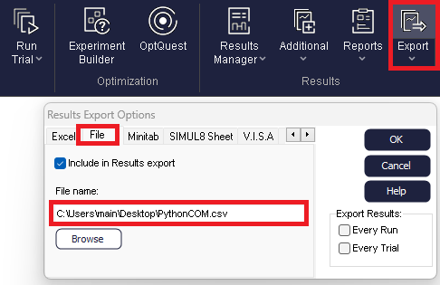 Simul8 Python COM