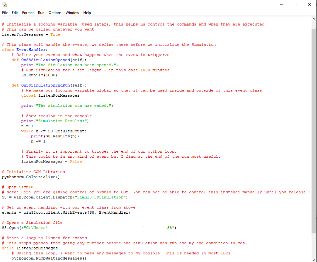 Examples That Use Python COM Example using Python